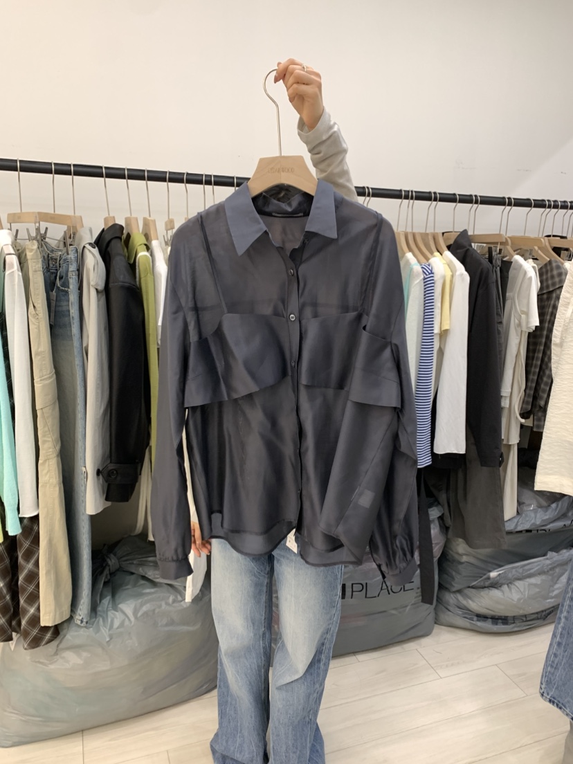 CEDARWOOD韓國直郵實拍女裝新品26春夏推薦職業襯衫蕾絲衫CEDAR WOOD襯衫/蕾絲衫圖色2