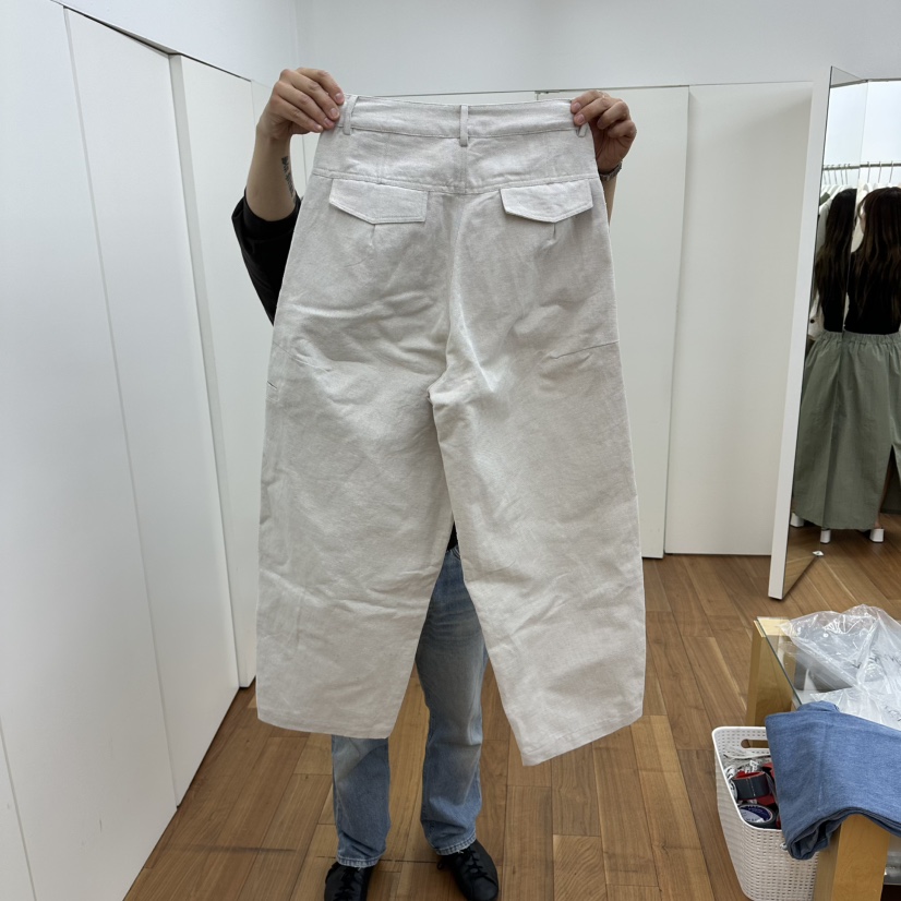 MYNAMEIS/AIME HOPE MAKE韓國直郵實拍女士新款人氣休閑褲亞麻MYNAMEIS/AIME HOPE MAKE休閑褲