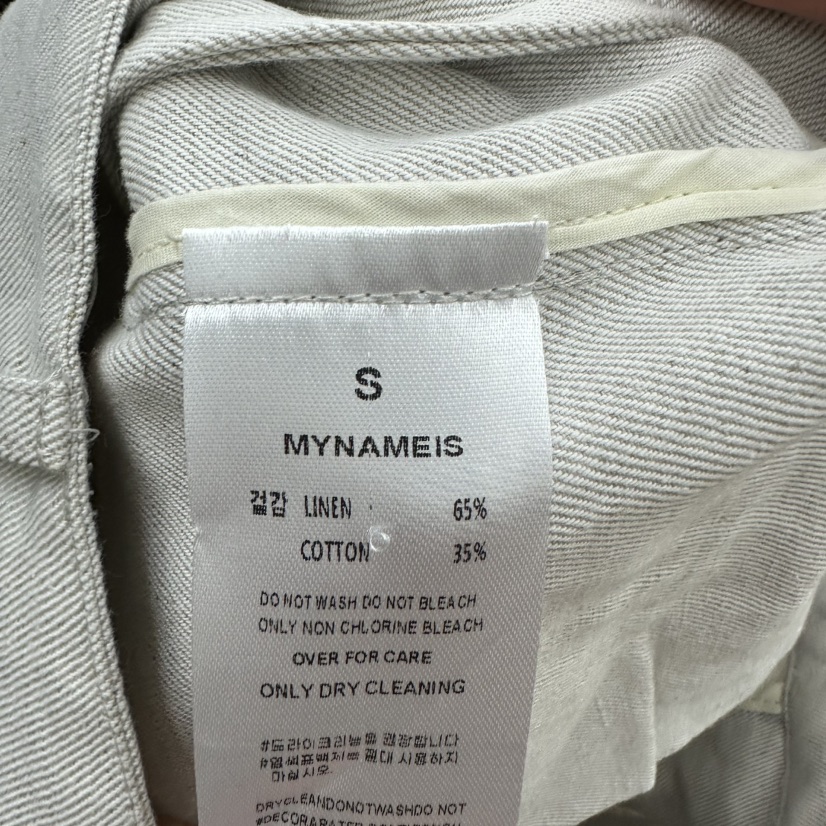 MYNAMEIS/AIME HOPE MAKE韓國直郵實拍女士新款人氣休閑褲亞麻MYNAMEIS/AIME HOPE MAKE休閑褲