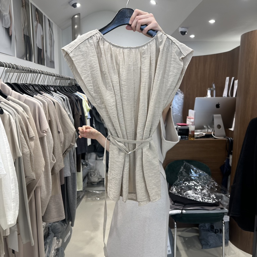 LE EDITION/LEBOENE韓國東大門直郵女裝新品推薦吊帶背心含腰繩LE EDITION/LEBOENE吊帶/背心圖色2