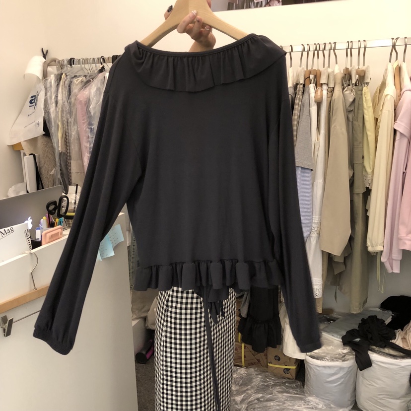 SALONDEMAG韓國東大門直郵女士新品26春夏推薦長袖T恤羊毛衫SALONDEMAG長袖T恤