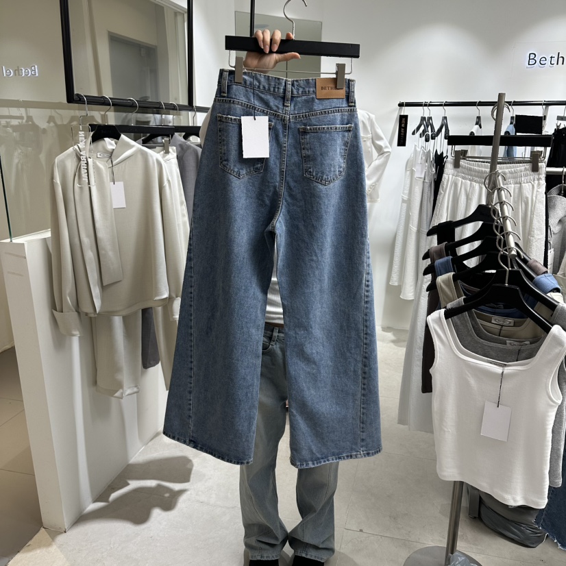 BETHEL韓國直郵實拍女士新品時尚26春夏推薦人氣熱賣牛仔褲BETHEL牛仔褲
