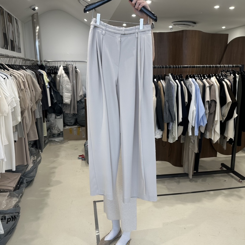 LE EDITION/LEBOENE韓國東大門直郵女士新品26春夏休閑褲含腰繩LE EDITION/LEBOENE休閑褲圖色1