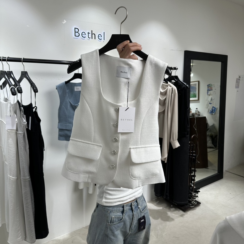 BETHEL韓國東大門代購女士新品人氣職業休閑時尚推薦馬甲BETHEL馬甲圖色2