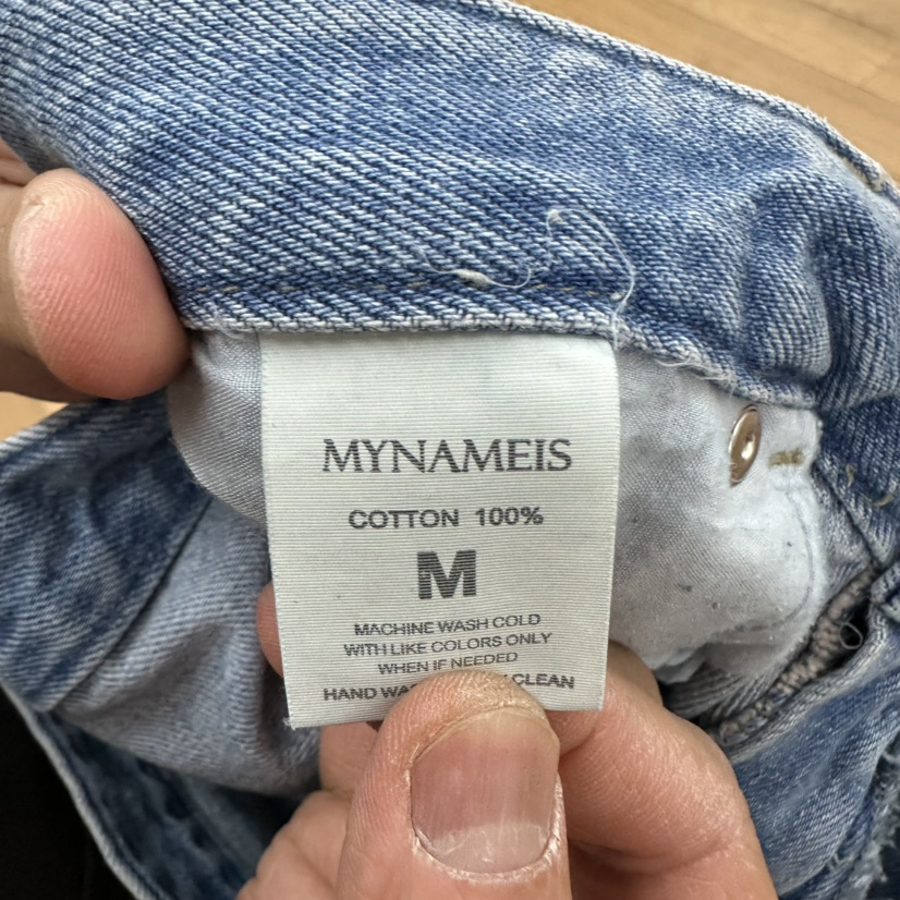 MYNAMEIS/AIME HOPE MAKE韓國代購女裝新款人氣牛仔褲含腰帶MYNAMEIS/AIME HOPE MAKE牛仔褲