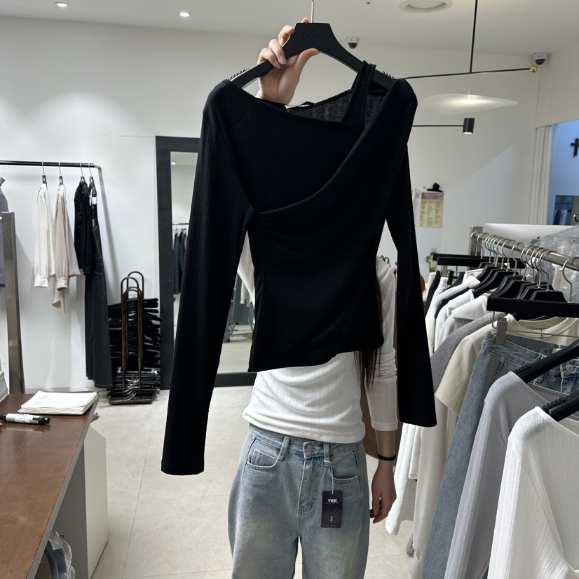 BETHEL韓國東大門直郵女裝新品休閑熱賣推薦職業26春夏長袖T恤BETHEL長袖T恤圖色3