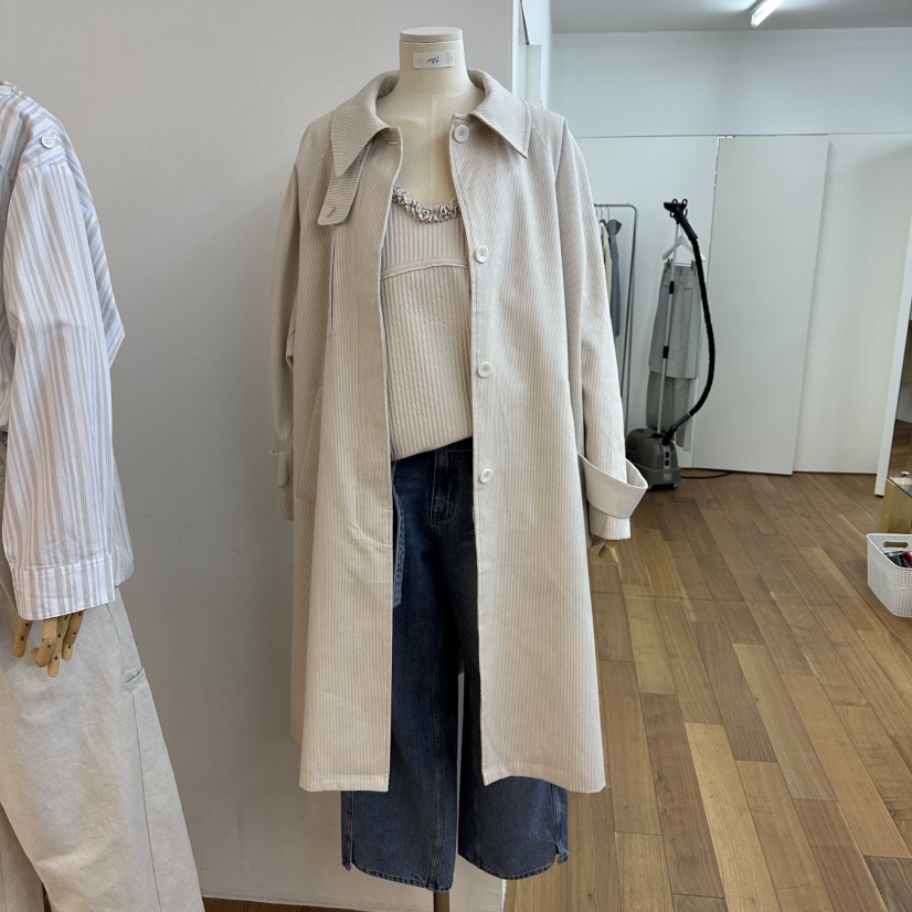 MYNAMEIS/AIME HOPE MAKE韓國直郵女裝新品推薦長款風衣MYNAMEIS/AIME HOPE MAKE長款風衣圖色2