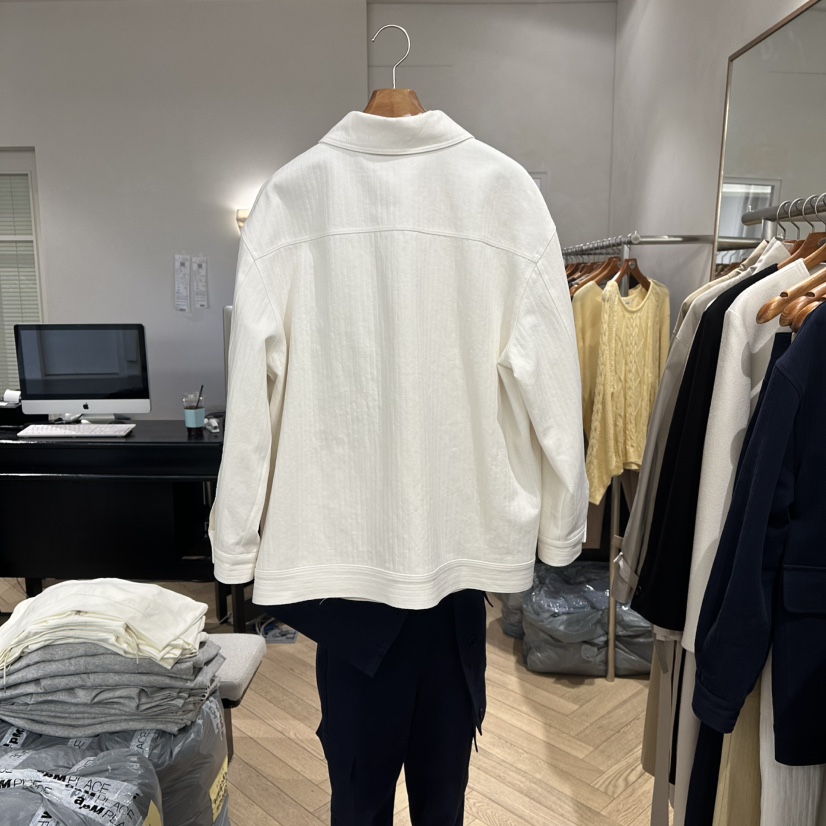 BRUSH-P/MULETTE韓國直郵女裝新品職業時尚26春夏夾克人字紋BRUSH-P/MULETTE夾克