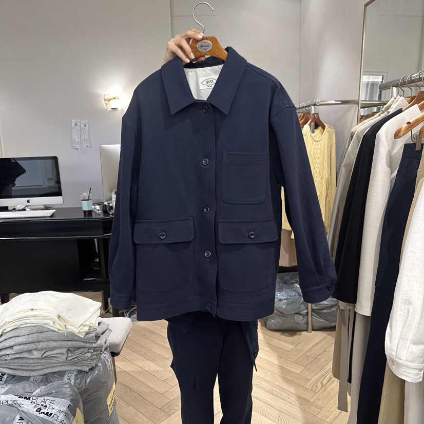 BRUSH-P/MULETTE韓國直郵女裝新品職業時尚26春夏夾克人字紋BRUSH-P/MULETTE夾克圖色2