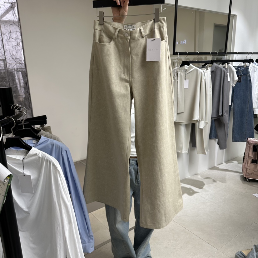 BETHEL韓國代購女士新款休閑人氣26春夏職業時尚休閑褲喇叭BETHEL休閑褲圖色1