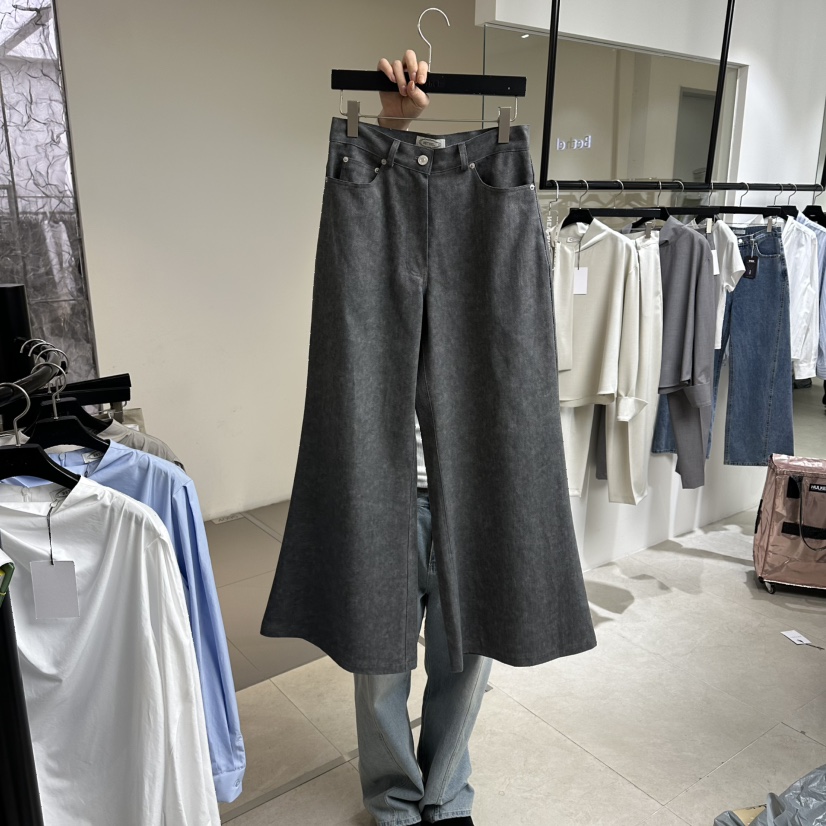 BETHEL韓國代購女士新款休閑人氣26春夏職業時尚休閑褲喇叭BETHEL休閑褲圖色2