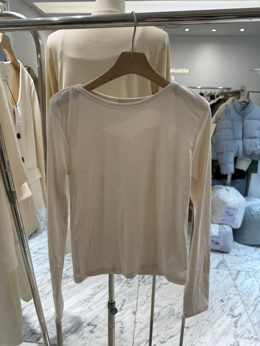 FF/SUNDAY韓國直郵實拍女士新品熱賣休閑人氣長袖T恤船領FF/SUNDAY長袖T恤圖色2