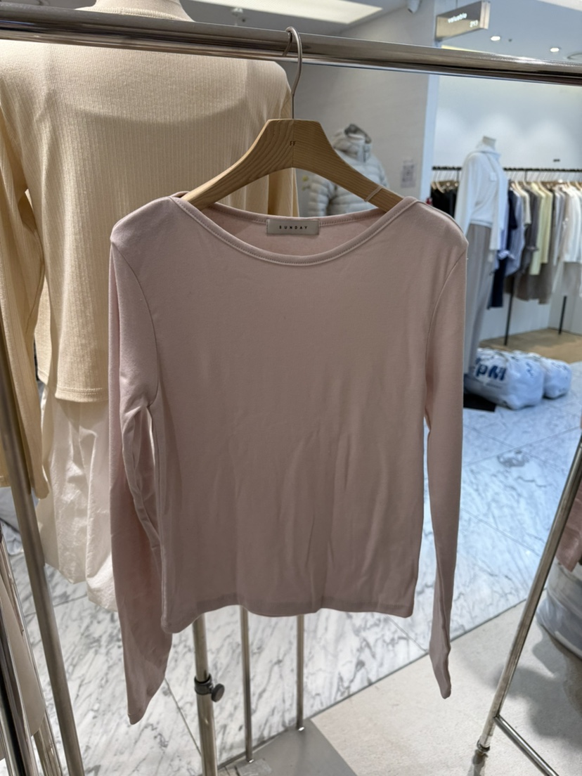 FF/SUNDAY韓國直郵實拍女士新品熱賣休閑人氣長袖T恤船領FF/SUNDAY長袖T恤圖色3