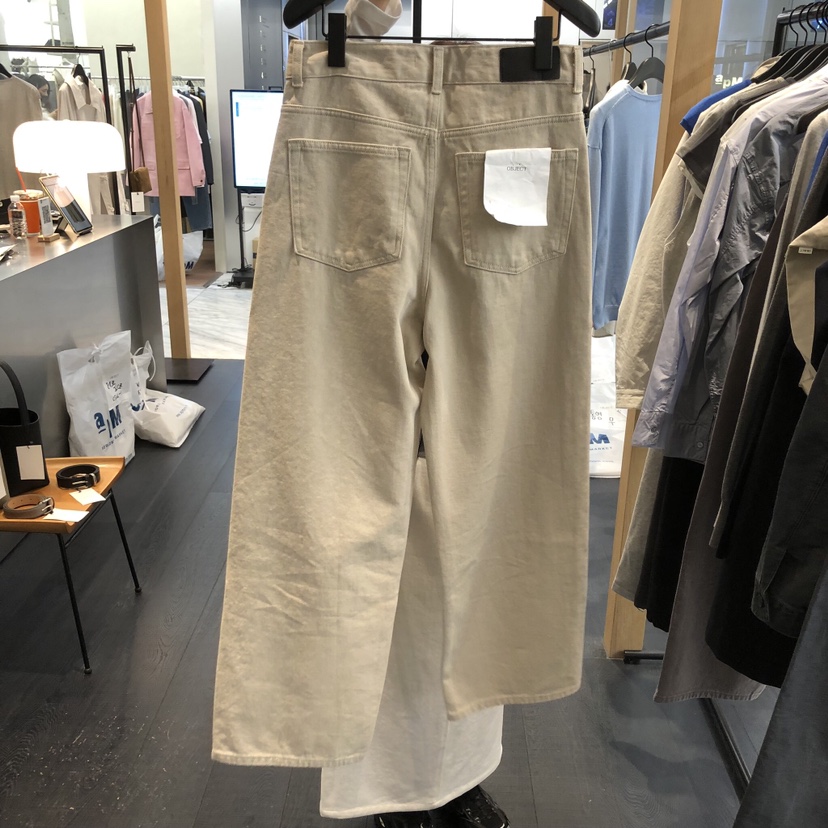 OBJECT韓國直郵實拍女裝新款推薦職業人氣休閑26春夏牛仔褲OBJECT牛仔褲