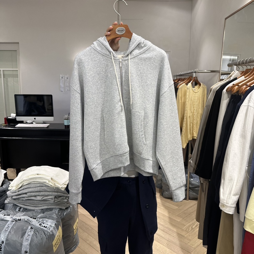 BRUSH-P/MULETTE韓國代購女裝新品26春夏夾克連帽拉鏈衫柔軟BRUSH-P/MULETTE夾克圖色3