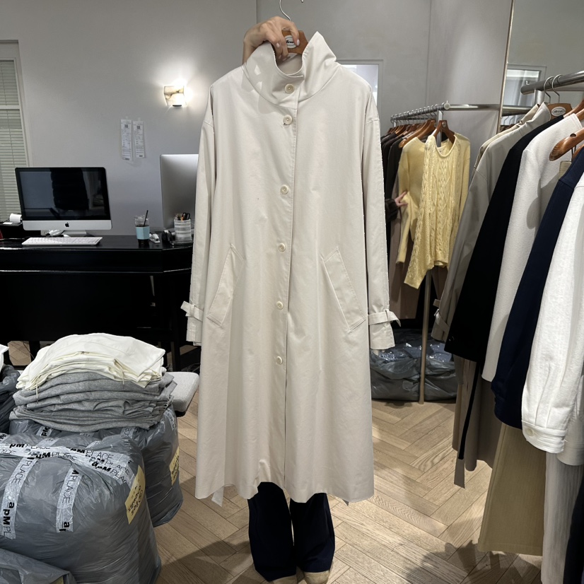 BRUSH-P/MULETTE韓國代購女裝新品人氣推薦長款風衣含腰帶BRUSH-P/MULETTE長款風衣圖色1