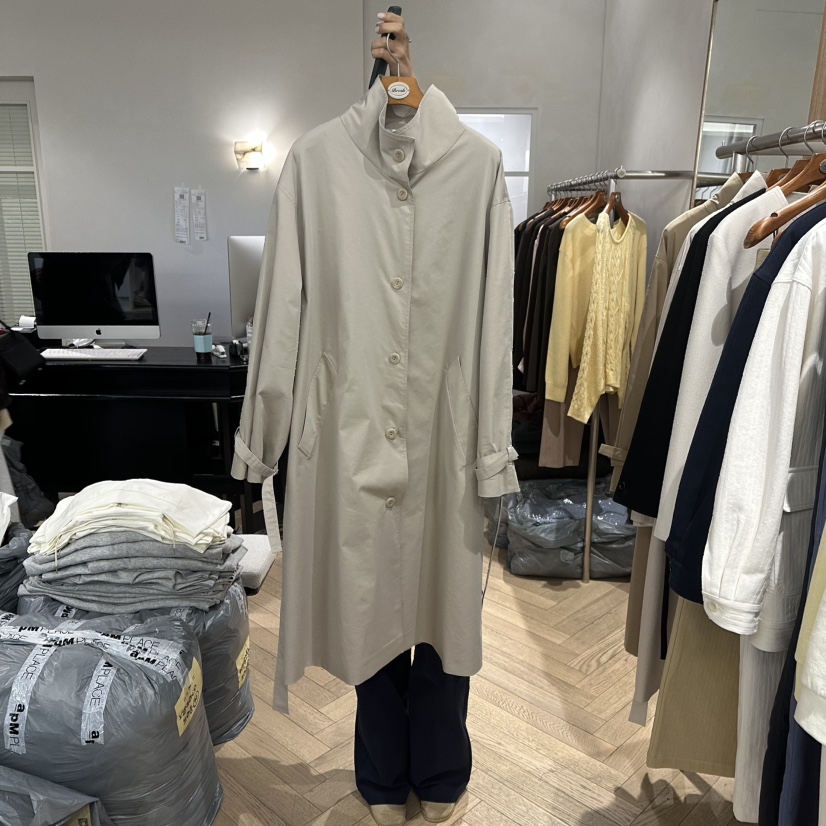 BRUSH-P/MULETTE韓國代購女裝新品人氣推薦長款風衣含腰帶BRUSH-P/MULETTE長款風衣圖色2