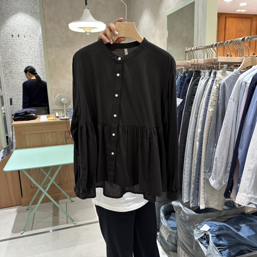 DELI JENNY韓國東大門代購女裝新品時尚人氣推薦襯衫蕾絲衫DELI JENNY襯衫/蕾絲衫圖色2