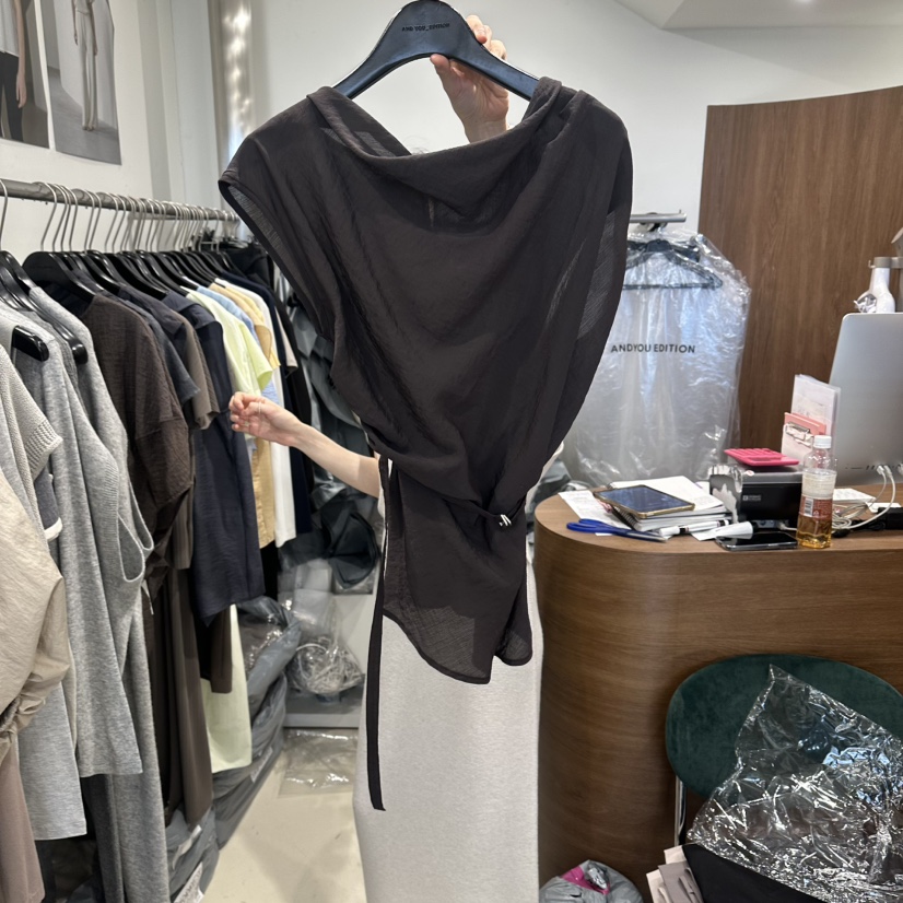 LE EDITION/LEBOENE韓國直郵實拍女士新款休閑吊帶背心含腰繩LE EDITION/LEBOENE吊帶/背心圖色3