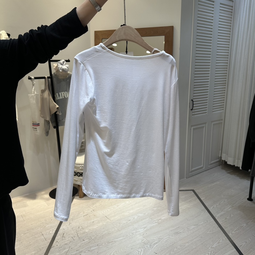 COPINER韓國直郵女士新款26春夏推薦時尚職業休閑長袖T恤COPINER長袖T恤