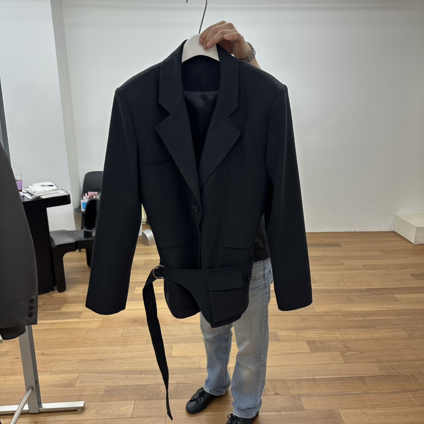 MYNAMEIS/AIME HOPE MAKE韓國東大門直郵女裝新品推薦夾克含腰帶MYNAMEIS/AIME HOPE MAKE夾克圖色2