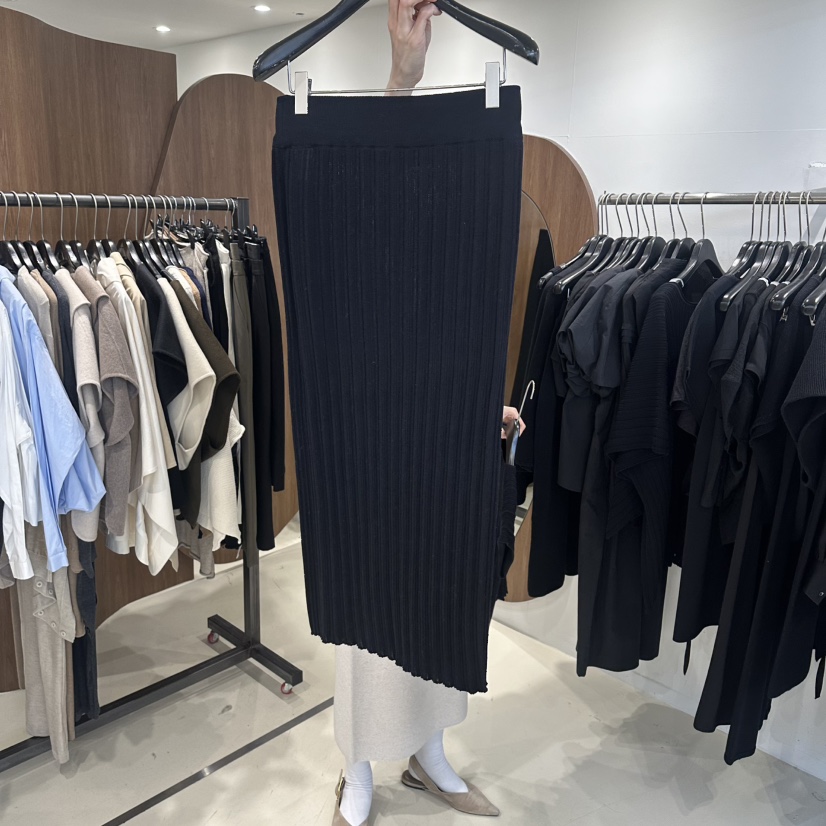 LE EDITION/LEBOENE韓國直郵女裝新品熱賣職業長裙褶裥LE EDITION/LEBOENE長裙圖色2