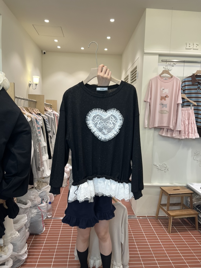 BE&amp;BE韓國東大門代購女裝新款熱賣職業推薦休閑衛衣BE&be衛衣圖色3