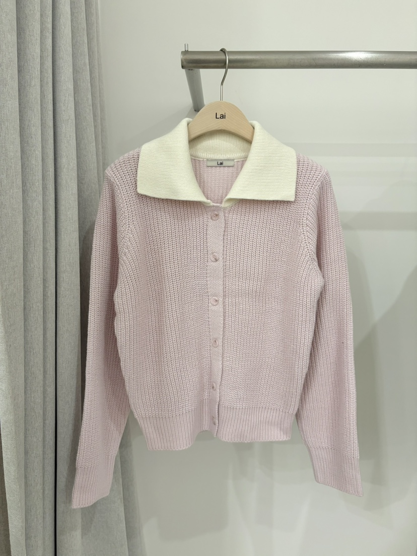 LAI韓國直郵女士新款26春夏人氣職業休閑推薦時尚熱賣針織衫Lai針織衫圖色2