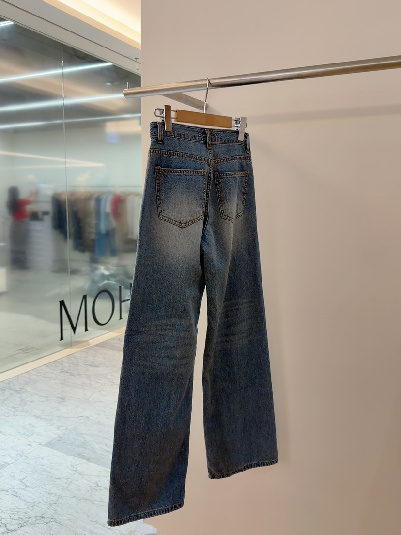 DE VENTI韓國東大門代購女士新款休閑26春夏職業人氣牛仔褲DE VENTI牛仔褲