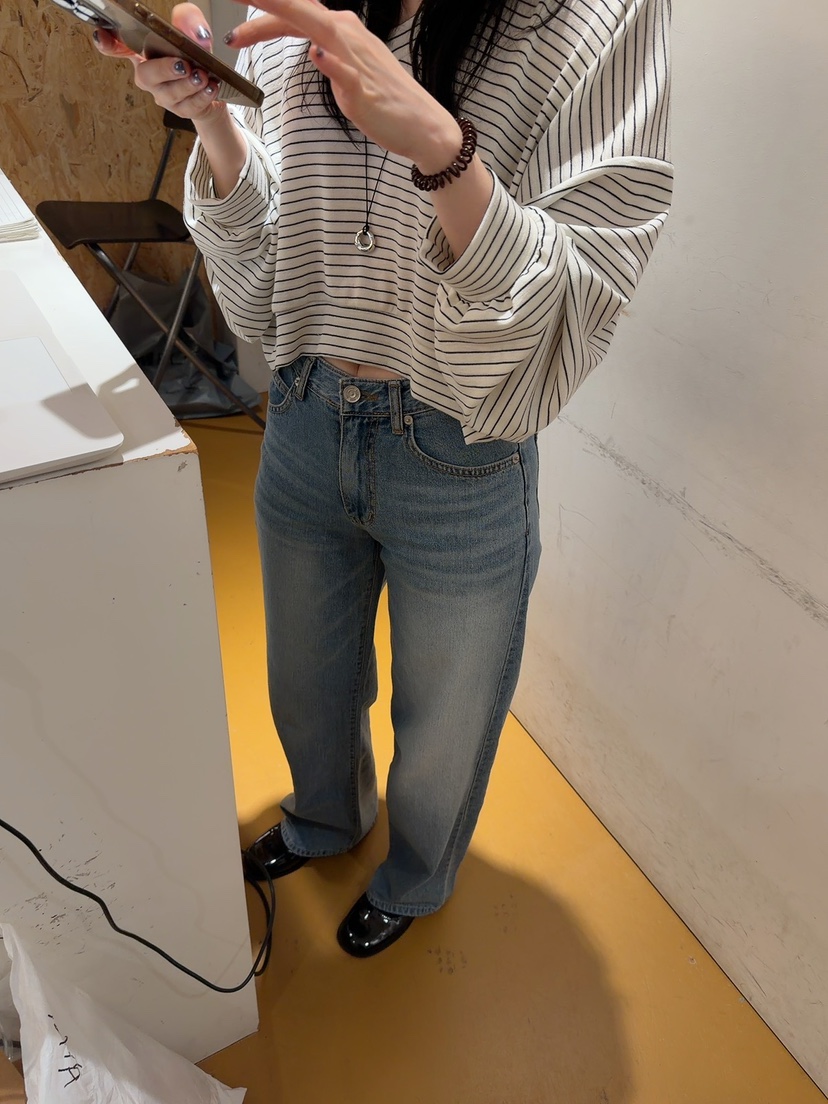 DE VENTI韓國東大門代購女士新款休閑26春夏職業人氣牛仔褲DE VENTI牛仔褲