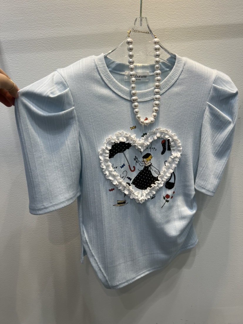 BLUE BANANA韓國直郵女士新款人氣熱賣休閑推薦時尚職業T恤BLUE BANANAT恤圖色1