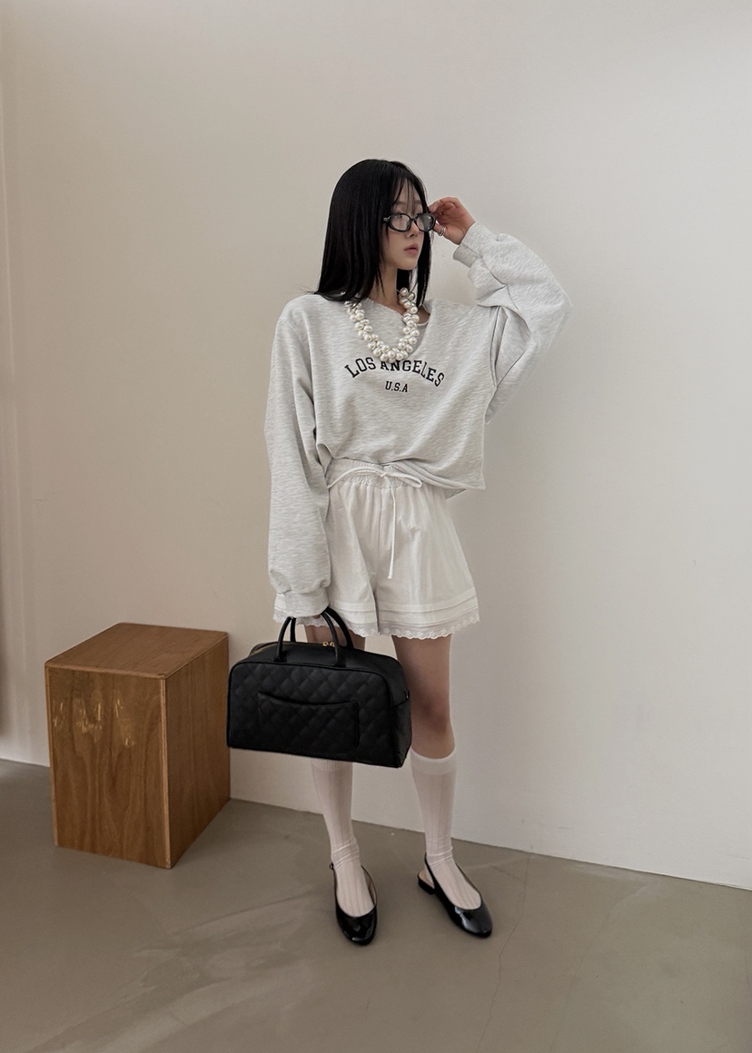 AMOOD韓國直郵女裝新品推薦休閑熱賣26春夏職業短褲柔軟褶裥AMOOD短褲