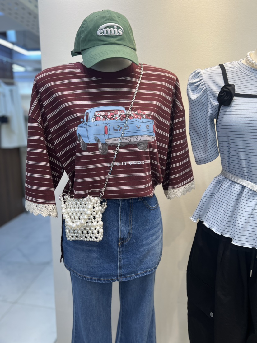 BLUE BANANA韓國代購女士新款休閑推薦人氣熱賣職業26春夏T恤BLUE BANANAT恤