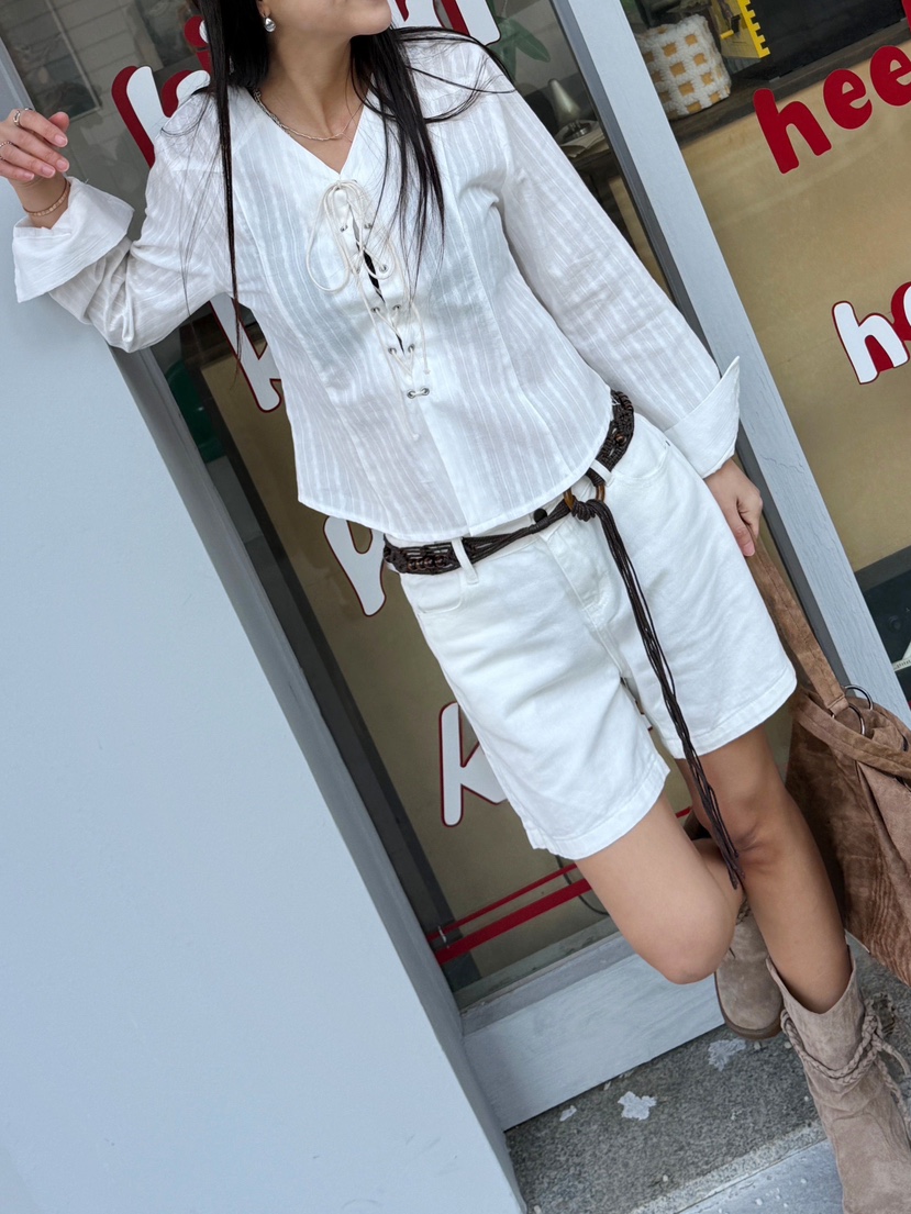 RED-J-레드.J-T韓國東大門直郵女裝新品休閑襯衫蕾絲衫RED-J襯衫/蕾絲衫