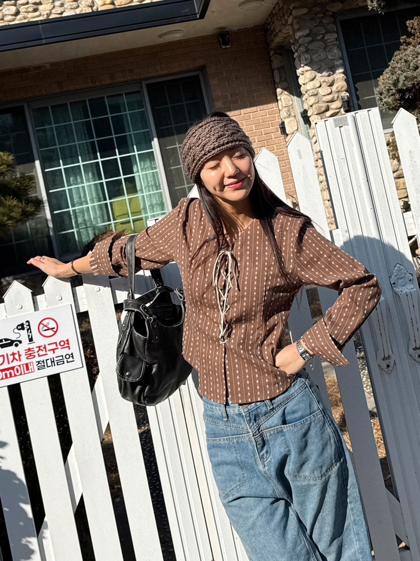 RED-J-레드.J-T韓國東大門直郵女裝新品休閑襯衫蕾絲衫RED-J襯衫/蕾絲衫