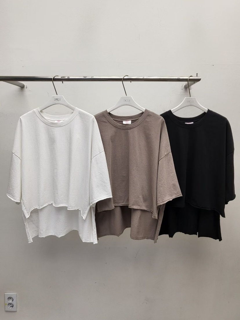 ZACCU韓國代購女裝新款26春夏推薦時尚職業熱賣休閑人氣T恤ZACCUT恤