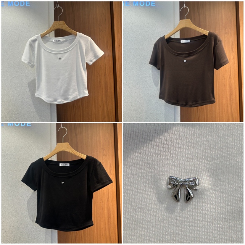 ON THE MODE韓國直郵實拍女士新品26春夏推薦時尚熱賣T恤ON THE MODET恤