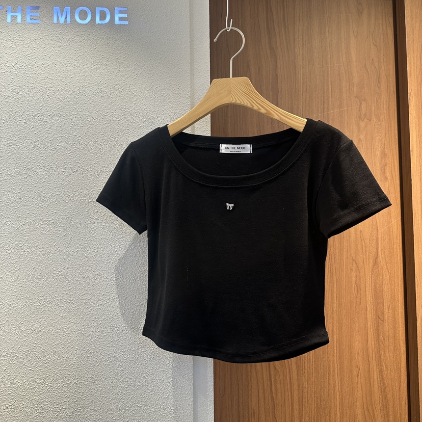ON THE MODE韓國直郵實拍女士新品26春夏推薦時尚熱賣T恤ON THE MODET恤圖色3