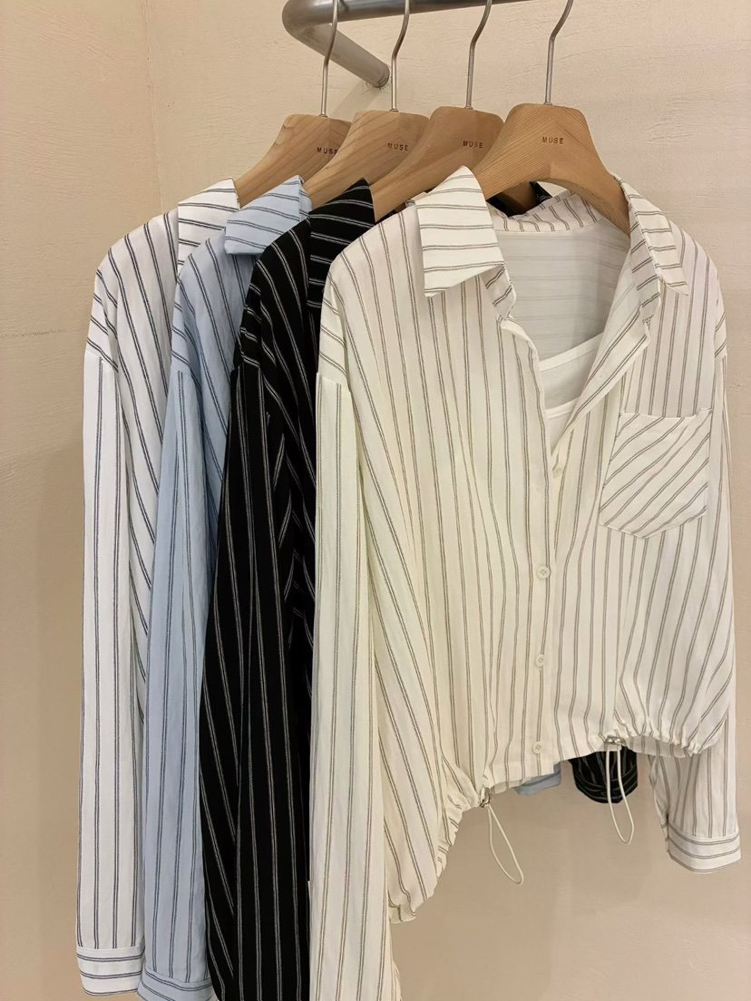 MUSE-P韓國代購女士新款職業人氣休閑襯衫蕾絲衫不含內搭MUSE-P襯衫/蕾絲衫