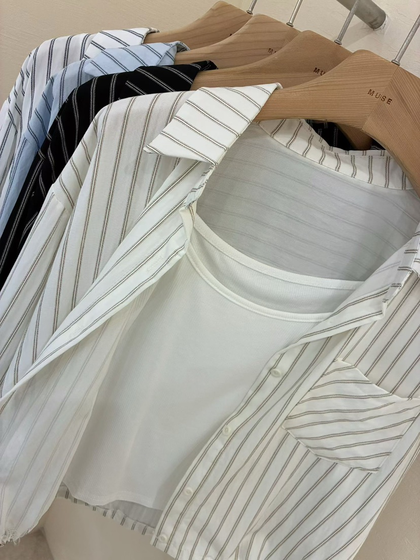 MUSE-P韓國代購女士新款職業人氣休閑襯衫蕾絲衫不含內搭MUSE-P襯衫/蕾絲衫