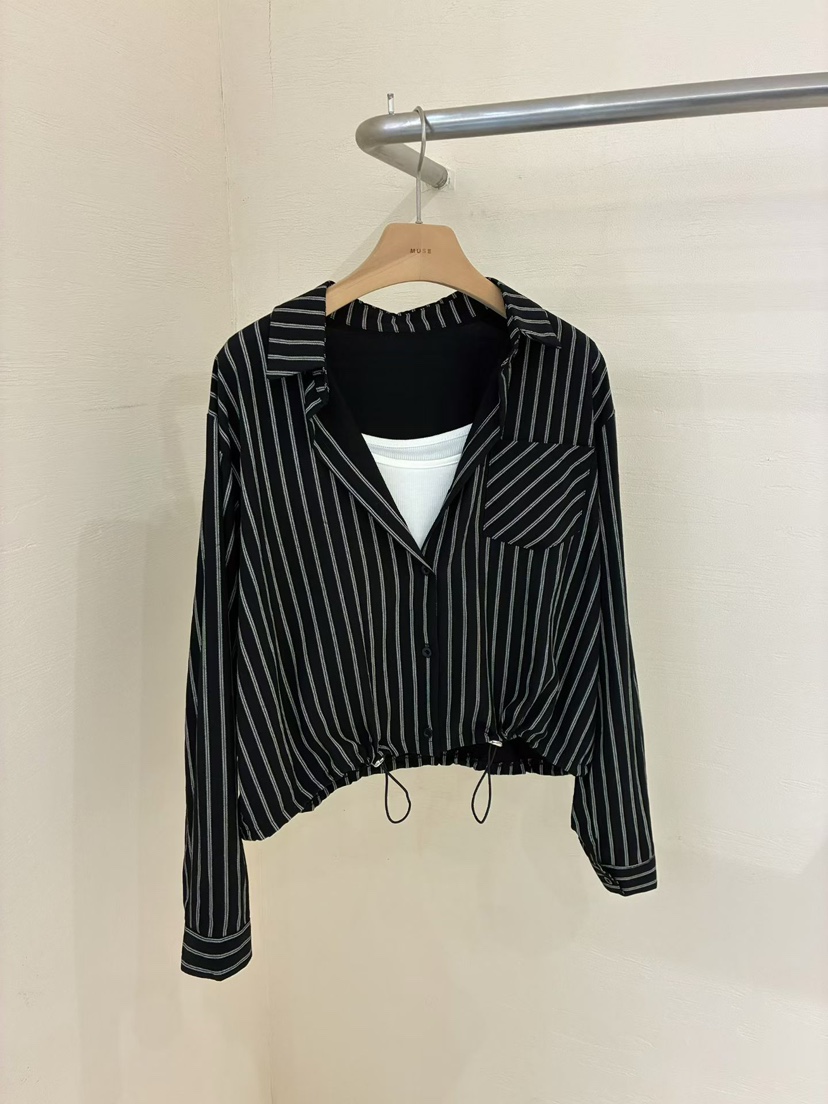 MUSE-P韓國代購女士新款職業人氣休閑襯衫蕾絲衫不含內搭MUSE-P襯衫/蕾絲衫圖色2