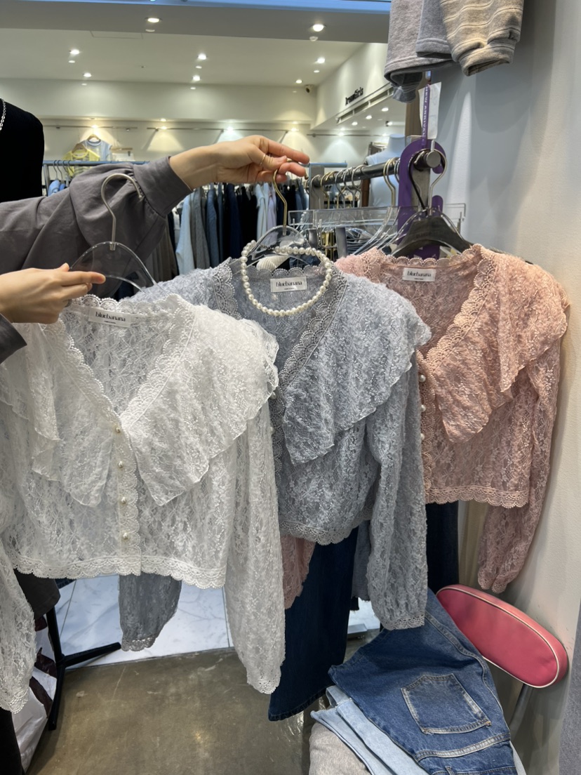 BLUE BANANA韓國代購女士新款職業休閑26春夏襯衫蕾絲衫BLUE BANANA襯衫/蕾絲衫