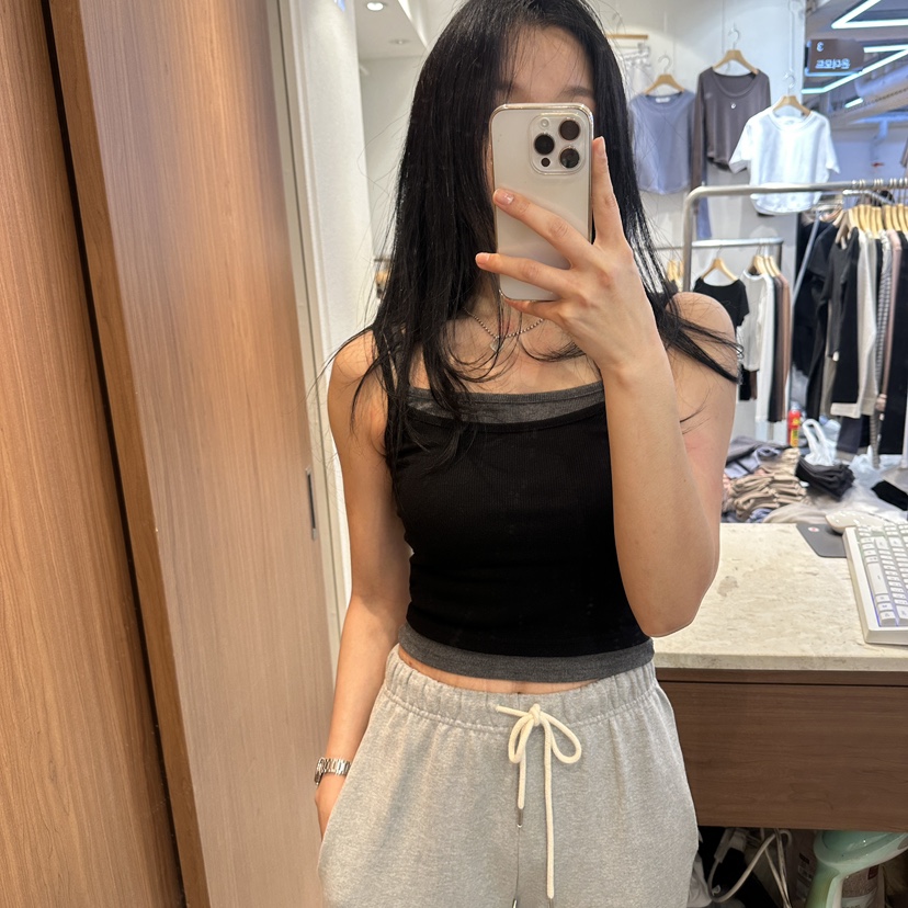 ON THE MODE韓國東大門直郵女士新品人氣時尚吊帶背心雙面ON THE MODE吊帶/背心