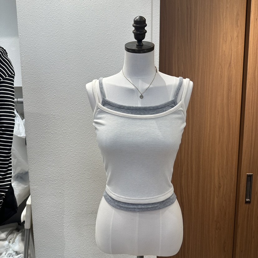 ON THE MODE韓國東大門直郵女士新品人氣時尚吊帶背心雙面ON THE MODE吊帶/背心圖色1