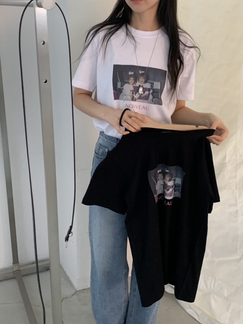 NOUVEAU韓國東大門代購女裝新款熱賣職業休閑人氣26春夏T恤NOUVEAUT恤