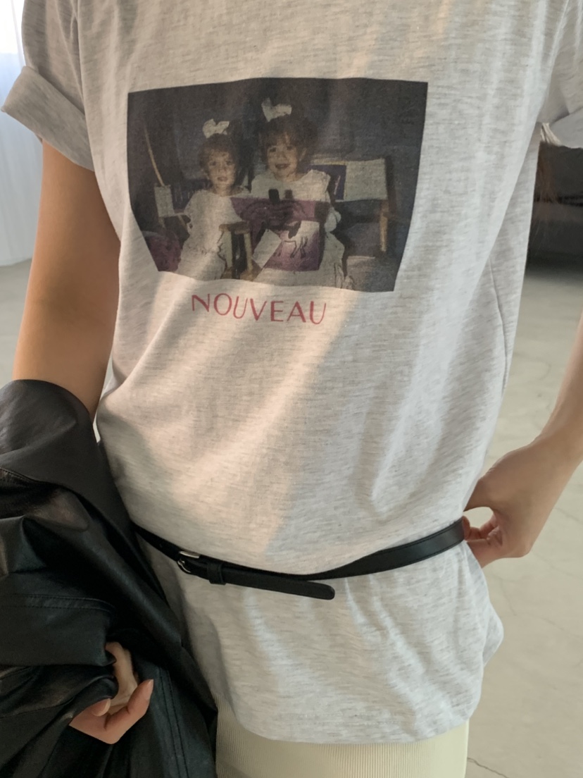 NOUVEAU韓國東大門代購女裝新款熱賣職業休閑人氣26春夏T恤NOUVEAUT恤