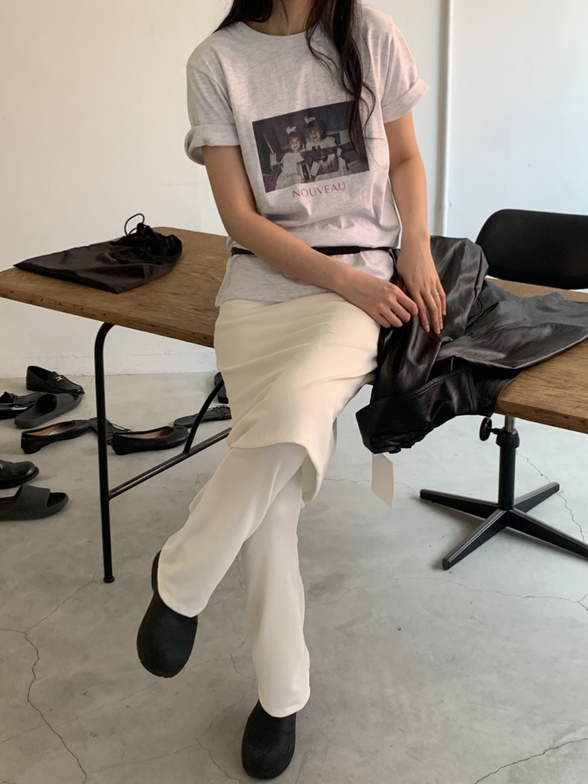 NOUVEAU韓國東大門代購女裝新款熱賣職業休閑人氣26春夏T恤NOUVEAUT恤