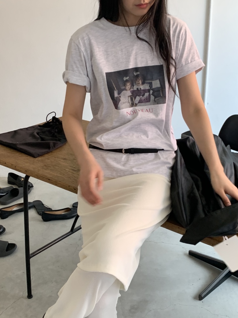 NOUVEAU韓國東大門代購女裝新款熱賣職業休閑人氣26春夏T恤NOUVEAUT恤