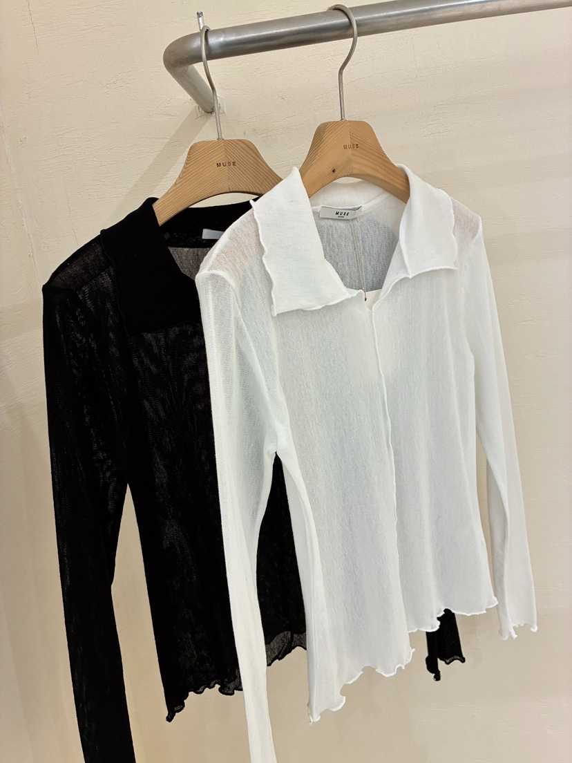 MUSE-P韓國代購女士新品職業休閑熱賣推薦時尚26春夏長袖T恤MUSE-P長袖T恤圖色1左一色