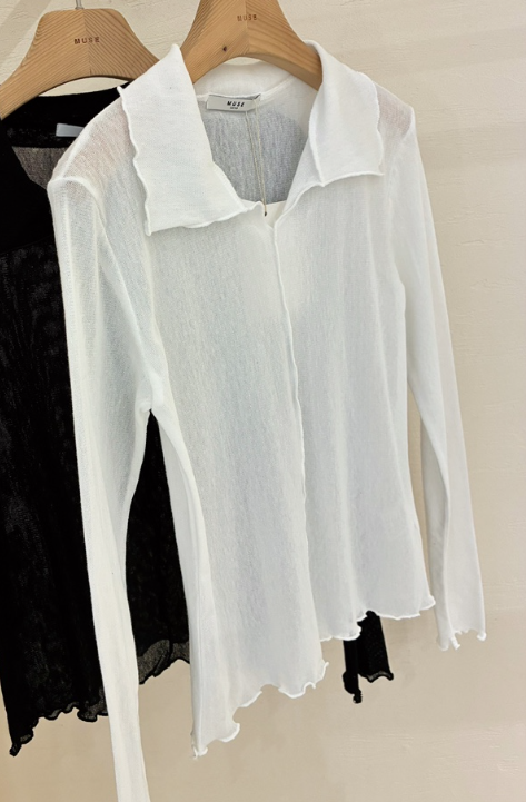 MUSE-P韓國代購女士新品職業休閑熱賣推薦時尚26春夏長袖T恤MUSE-P長袖T恤圖色2